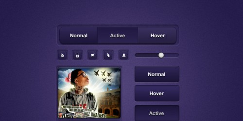 Purple UI Elements